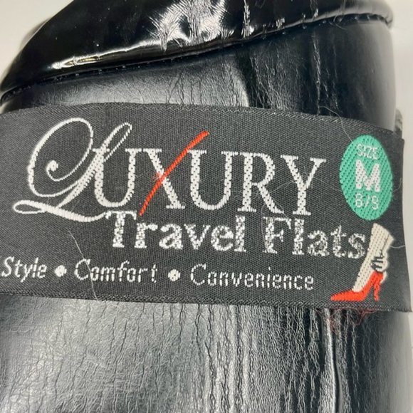 Black Luxury Travel Flats | Size Medium (8/9) | NWOT | *FREE WITH PURCHASE!* - Picture 10 of 11